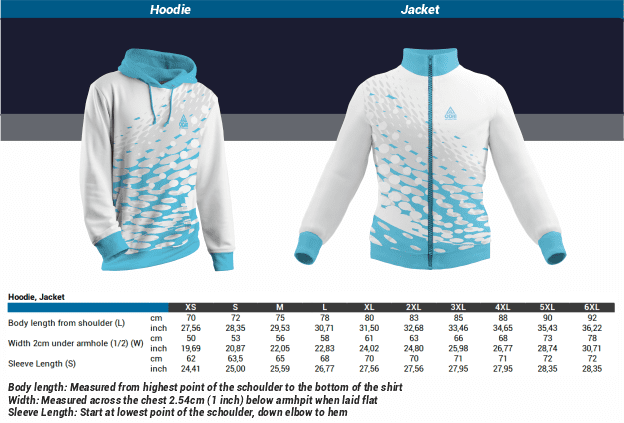 Size Chart Hoodie