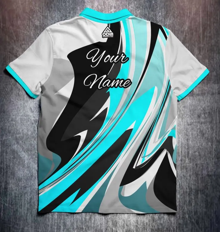 Abstract bright paint Blue – Image 2