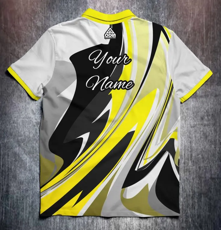 Abstract bright paint Yellow - Image 2