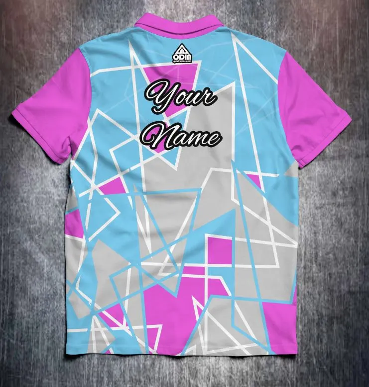 Abstract Shapes Pink Blue – Image 2