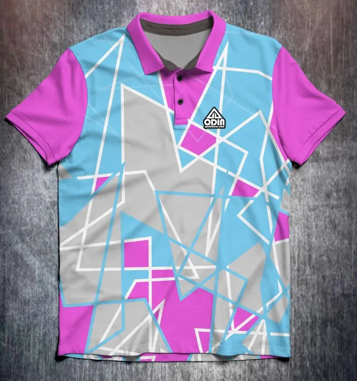 Abstract Shapes Pink Blue