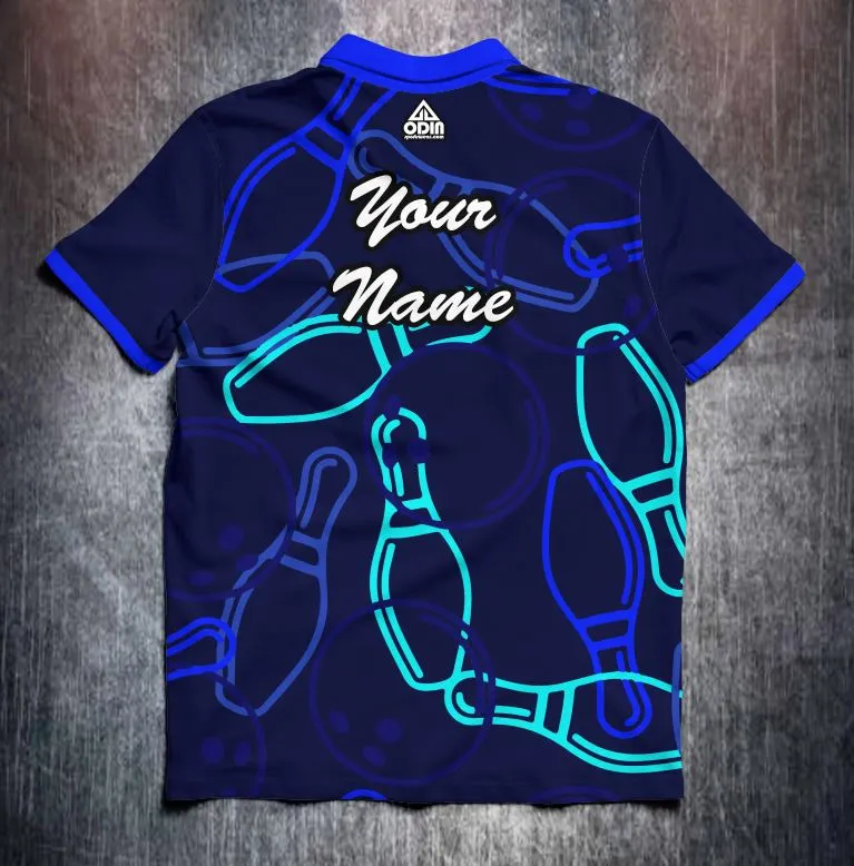 Bowling ball pins blue - Image 2