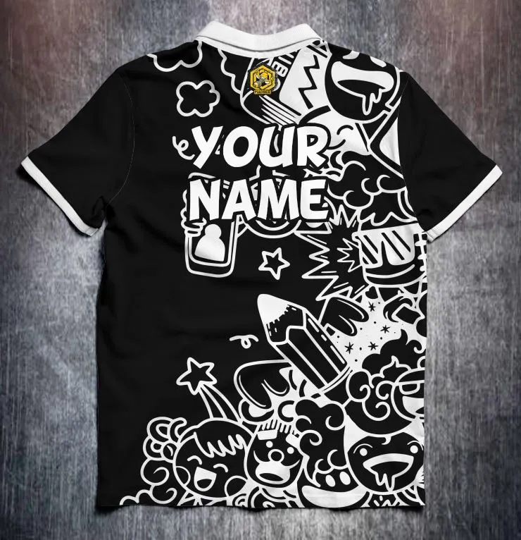 MadBee Comic doodles Black White - Image 2