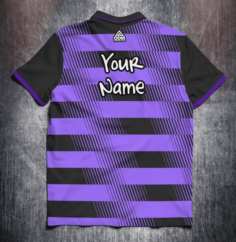 Black Purple Lines Stripes - Image 2