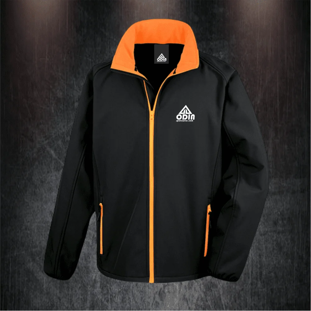 Basic 2 Color Jacket Black-Orange