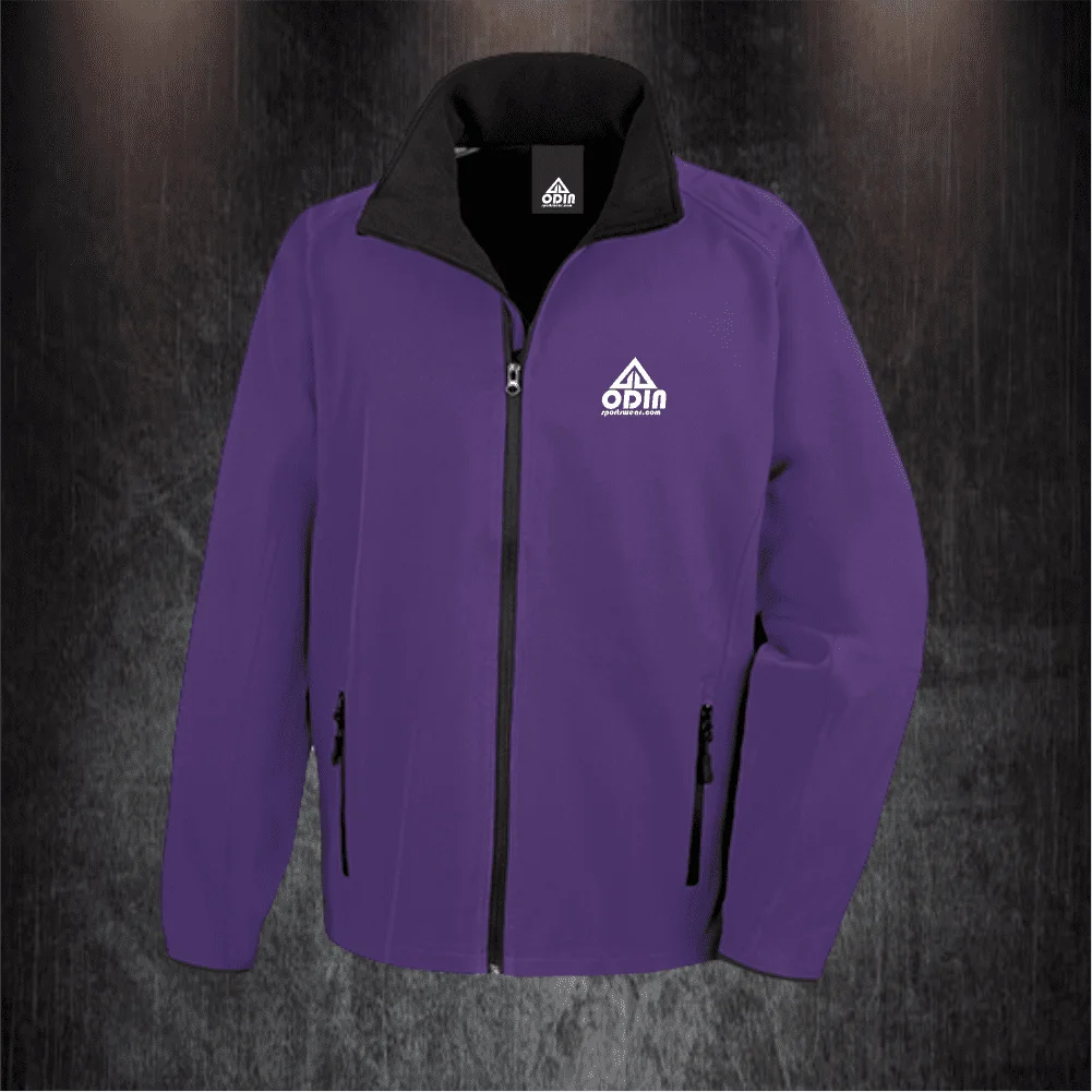 Basic 2 Color Jacket Purple-Black