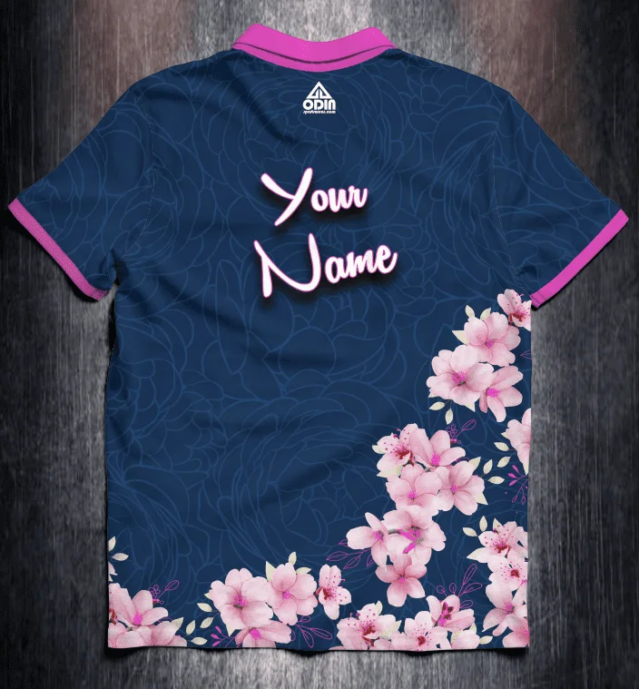 Emma Palermaa 2022-2 Blue pink flowers - Afbeelding 2