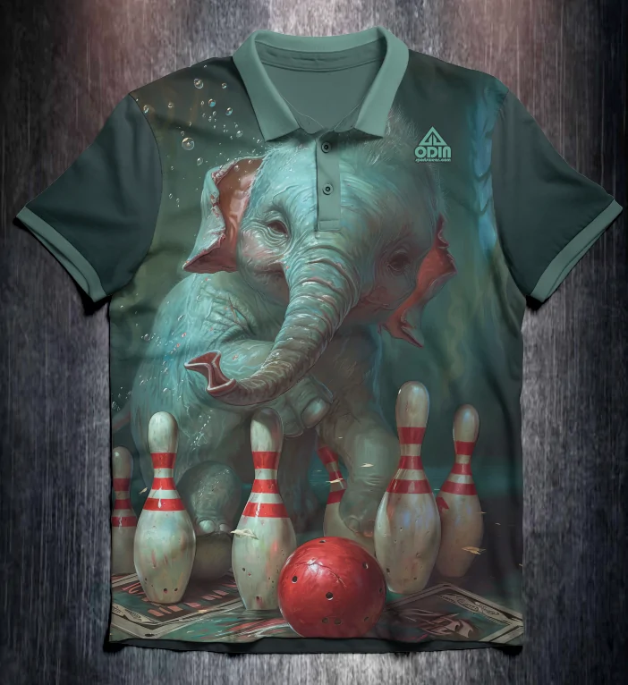 Olli goes bowling - Design by K