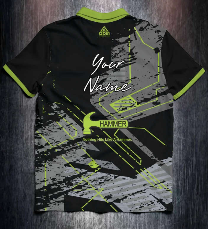 Hammer Grunge Lines Lime - Image 2