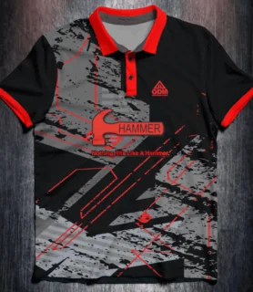 Hammer Grunge Lines Red