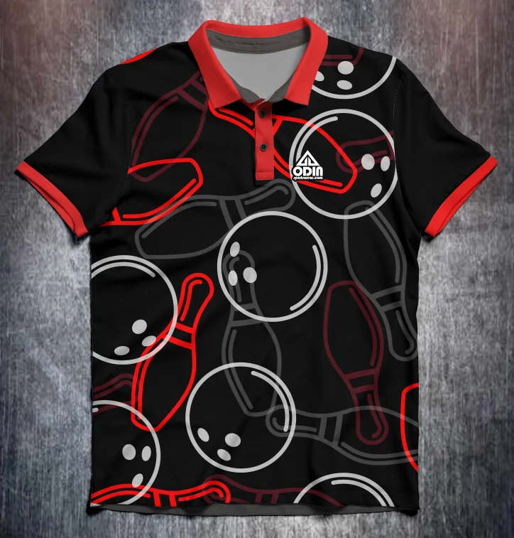 Bowling ball pins Red